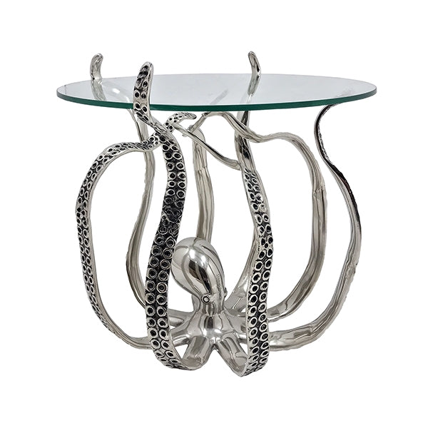 Octopus Side Table With Glass Top - Large