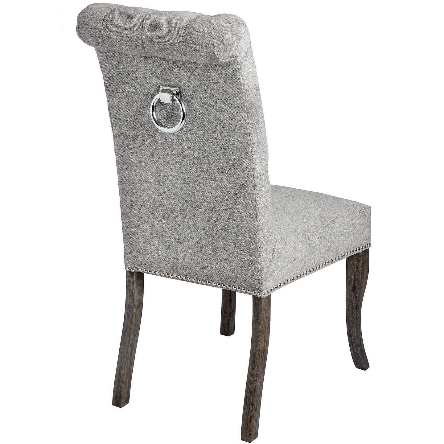 Grey Dining Chair With Ring Pull