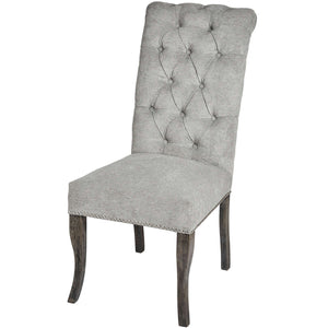 Grey Dining Chair With Ring Pull