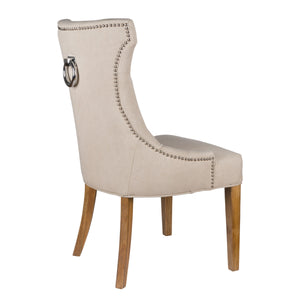 High Wing Ring Backed Dining Chair