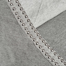 Grey Fabric Luxury Ring Back Bar Stool