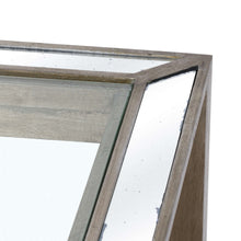 Large, Metallic Finish Mirrored Coffee Table