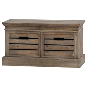 Brooklyn Distressed Pine Two Drawer Low Chest