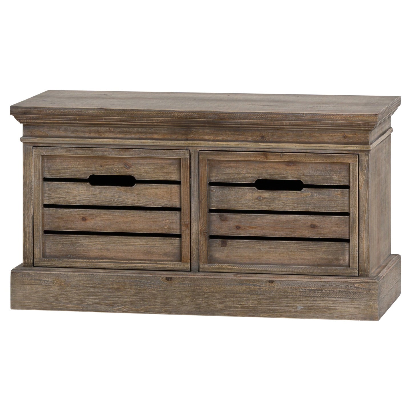 Brooklyn Distressed Pine Two Drawer Low Chest