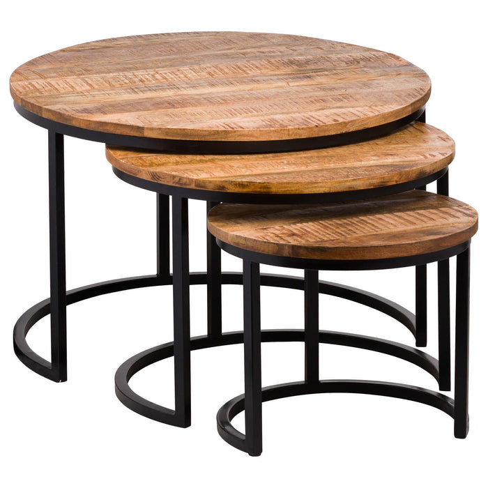 Set Of Three Industrial Nesting Tables
