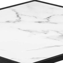 Grey And Marble Hexagonal Side Table
