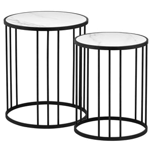 Grey And Marble Set Of 2 Tables