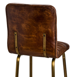 Billy Leather Bar Stool