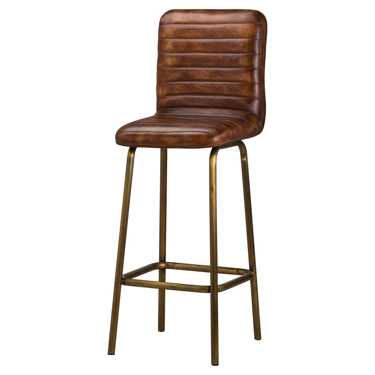 Billy Leather Bar Stool
