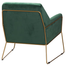 Kariss Framed Emerald Green Velvet Club Chair