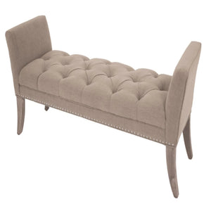 R V Astley Appignano Grey Fabric Bench