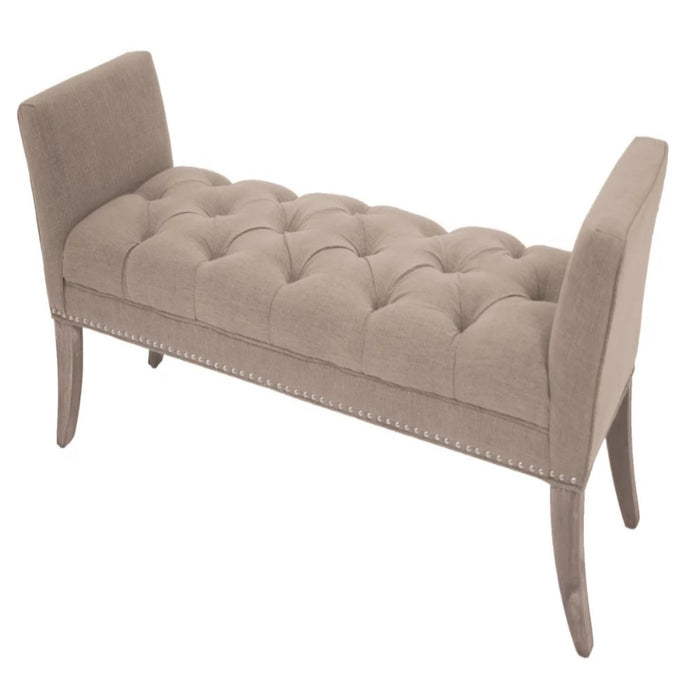 R V Astley Appignano Grey Fabric Bench