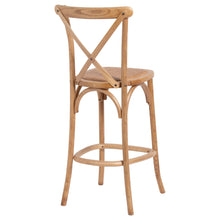 Light Oak Cross Back Dining Chair