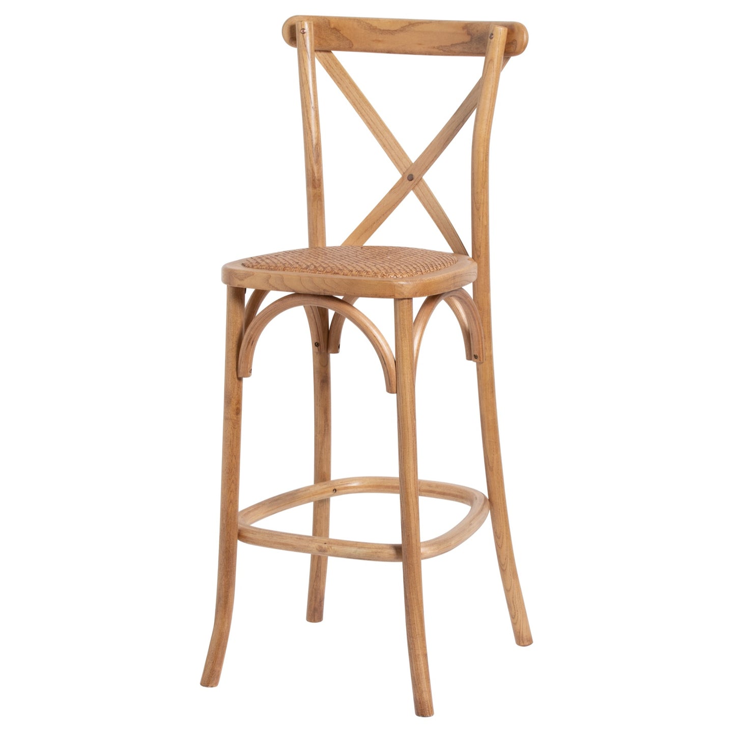 Light Oak Cross Back Dining Chair