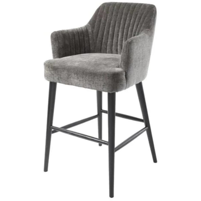 High Bar Fabric Stool in Mouse