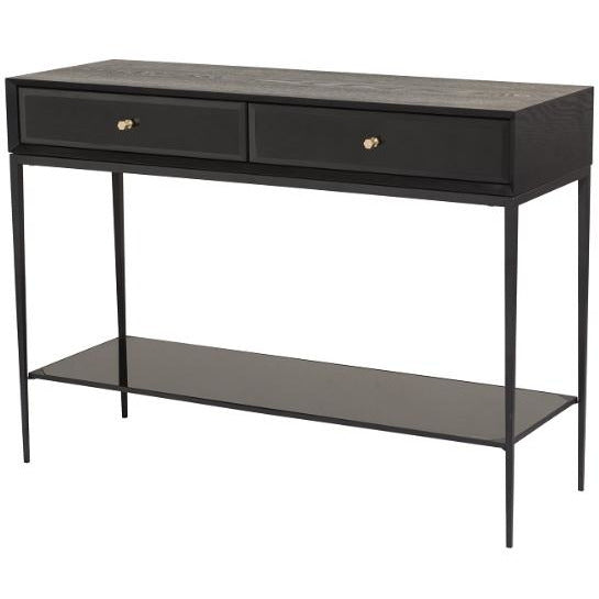 R V  Astley Finola Black Console Table