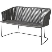 Moments Grey Dining Bench, Cane-line Soft Rope