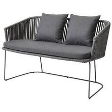 Moments Grey Dining Bench, Cane-line Soft Rope