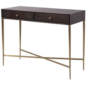 Finley Console Table in Chocolate Finish