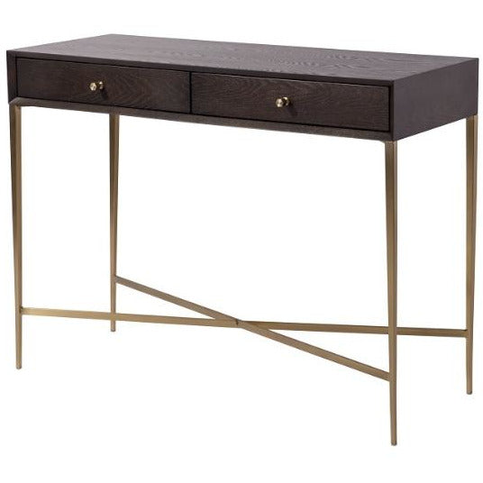 Finley Console Table in Chocolate Finish