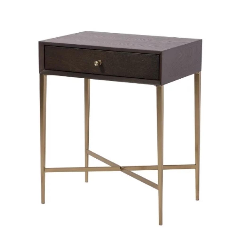 Finley Side Table in Chocolate Finish