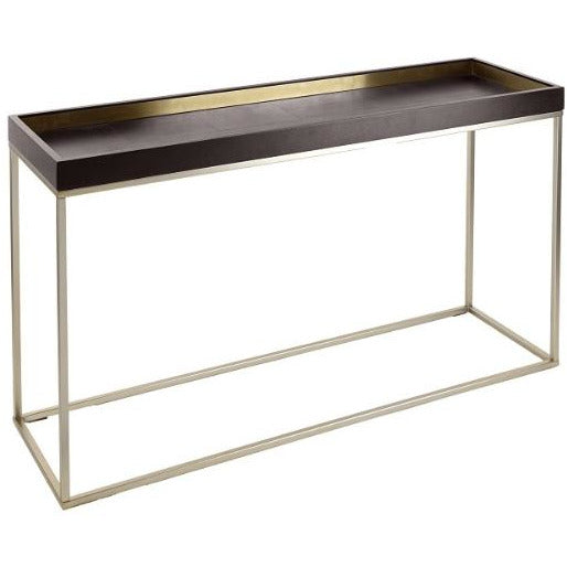 Alyn Console Table in Chocolate Finish