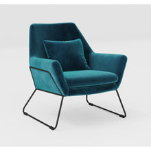 Lounge Armchair - Blue Velvet