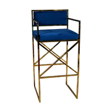 Navy Blue Bar Stool