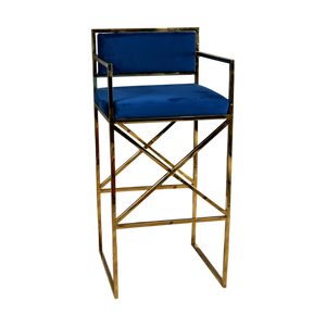 Navy Blue Bar Stool