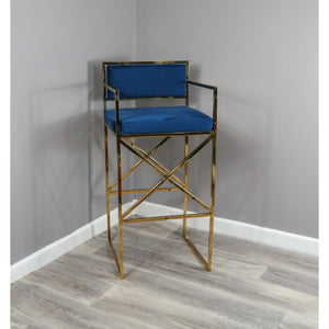 Navy Blue Bar Stool