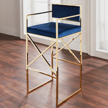 Navy Blue Bar Stool