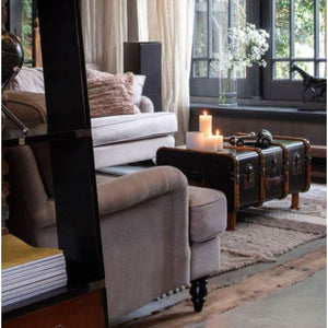 Authentic Models Stateroom Trunk Coffee Table, Black