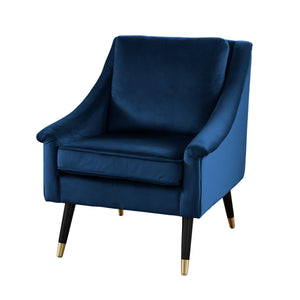 Classic Blue Velvet Armchair