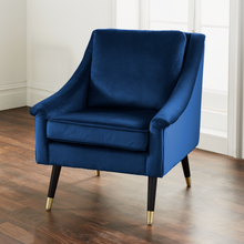 Classic Blue Velvet Armchair