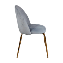 Velvet Dining Chair - Gold Legs