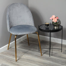 Velvet Dining Chair - Gold Legs