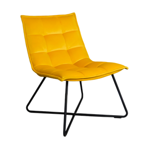 Yellow Velvet Armchair