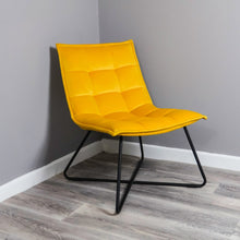 Yellow Velvet Armchair