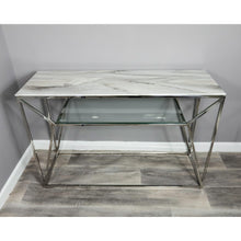 Marble Glass Console Table