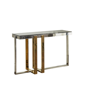 Nexus Gold and Silver Console Table