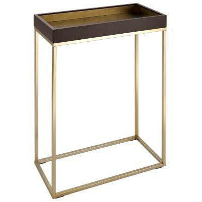 Alyn Small Console Table in Chocolate Finish