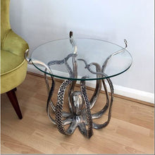Octopus Side Table With Glass Top - Large