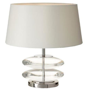 Kardia Crystal and Nickel Finish Table Lamp