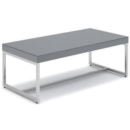 Industrial Stainless Steel Grey Coffee Table