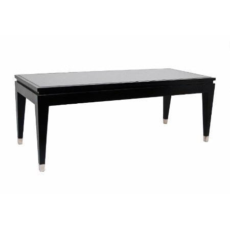 Black Glass Top Coffee Table