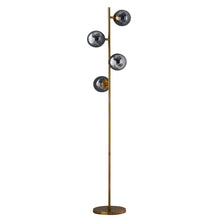 Four Sphere Gold Tall Floor Lamp