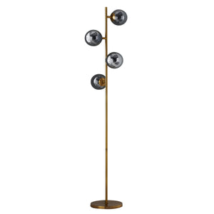 Four Sphere Gold Tall Floor Lamp