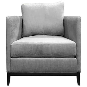 Silver fabric Armchair