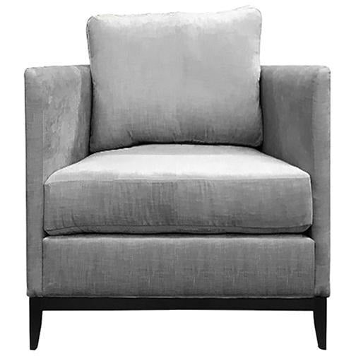 Silver fabric Armchair