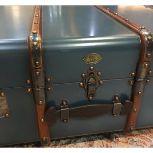 Stateroom Trunk Table, Petrol